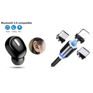 X9 Mini 5.0 Bluetooth Earphone with 3 in 1 Magnet Cable