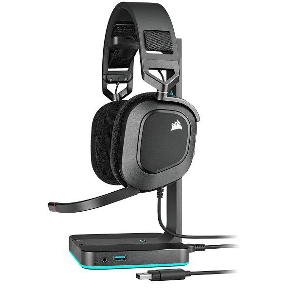 Corsair HS80 RGB Wired Gaming Headset With USB connection (Carbon Black)