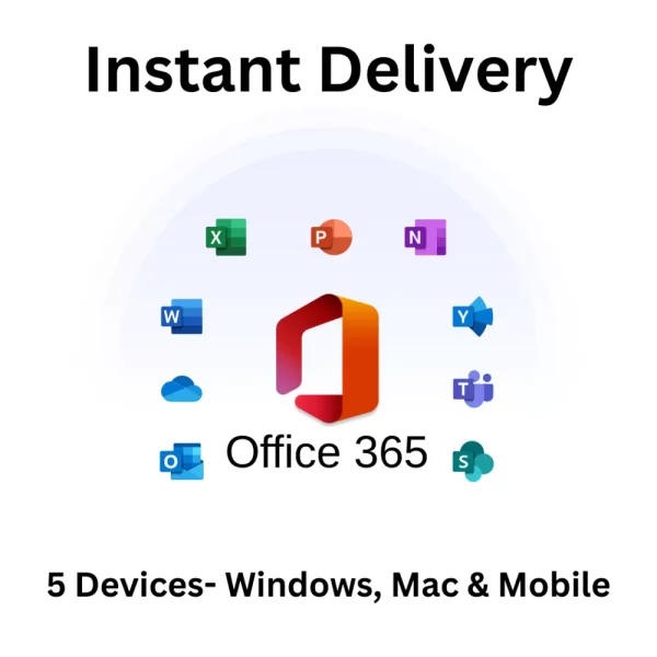 Office 365 Professional Plus – 5 Devices PC/MAC