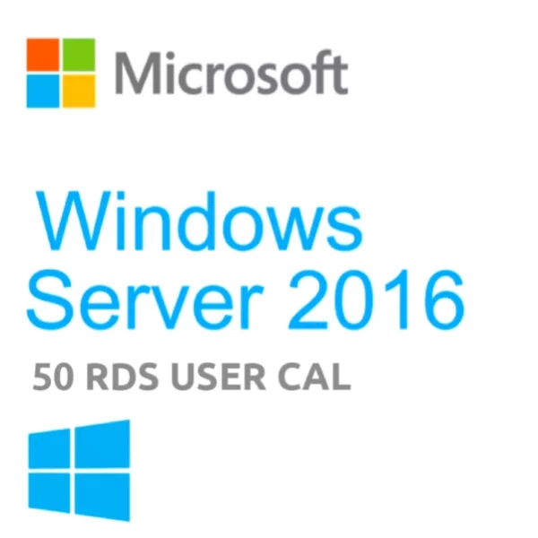 Windows Server 2016 Remote Desktop Services User Connections (50) CAL