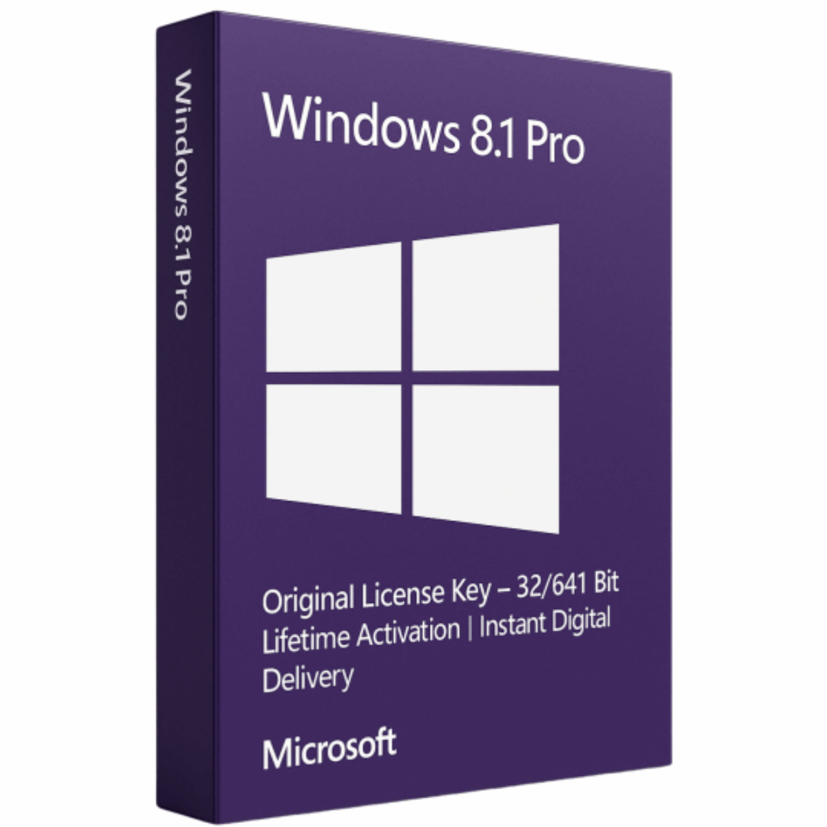 Windows 8.1 Pro – Lifetime Activation Key – 32/64 Bit